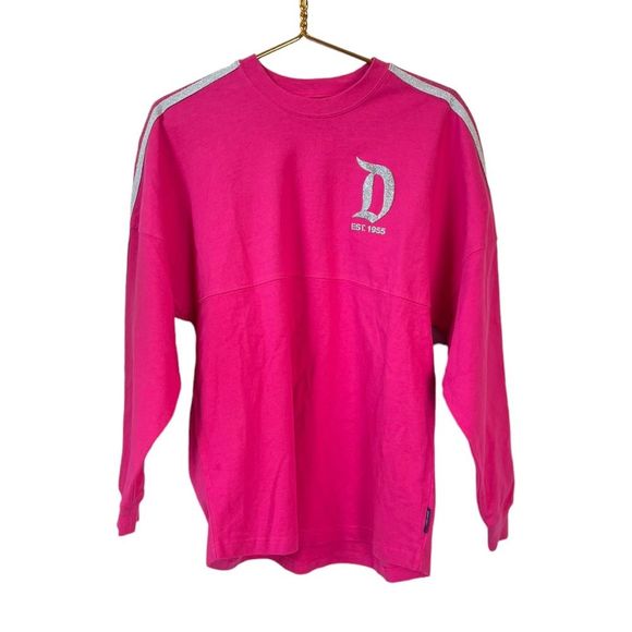 DISNEYLAND SPIRIT JERSEY IMAGINATION PINK SILVER GLITTER METALLIC NWT SIZE SMALL - Picture 5 of 10